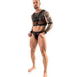 Men’s Sexy Fishnet Sleeveless Top – Fetish Partywear, Stretch Fit
